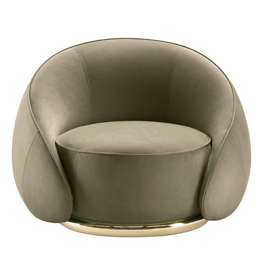 Abbracci Gray Armchair by Lorenza Bozzoli