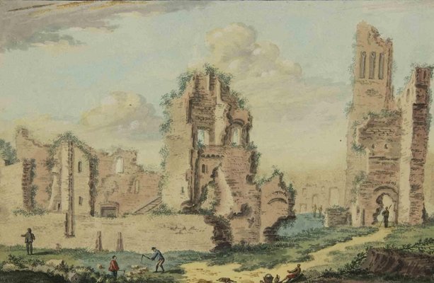 Abraham Rademaker, Ancient Ruins, Watercolor, 18th Century-ZCI-1770140