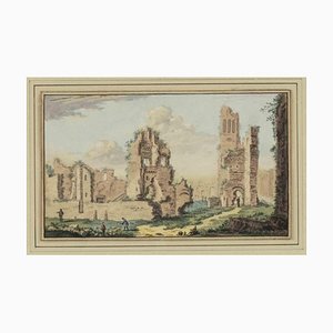 Abraham Rademaker, Ancient Ruins, Watercolor, 18th Century-ZCI-1770140