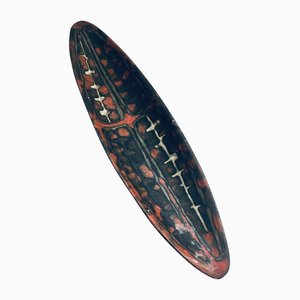 Abstract Art Ceramic Surfboard Bowl Dish from Perignem Studio, Belgium, 1960s-RQV-1807735