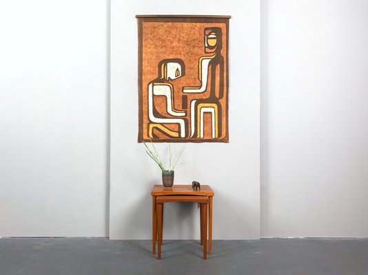 Abstract Batik Wall Hanging, 1960s-YZD-998231