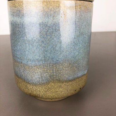 Abstract Ceramic Studio Pottery Can with Lid by Wendelin Stahl, Germany, 1970s-QZ-1075944