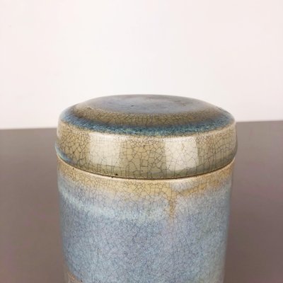 Abstract Ceramic Studio Pottery Can with Lid by Wendelin Stahl, Germany, 1970s-QZ-1075944