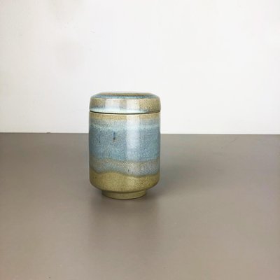 Abstract Ceramic Studio Pottery Can with Lid by Wendelin Stahl, Germany, 1970s-QZ-1075944