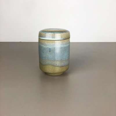 Abstract Ceramic Studio Pottery Can with Lid by Wendelin Stahl, Germany, 1970s-QZ-1075944