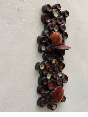 Abstract Ceramic Wall Sculpture from Perignem, Belgium