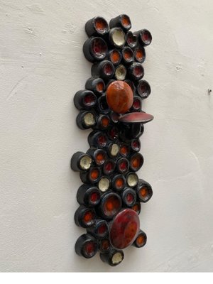 Abstract Ceramic Wall Sculpture from Perignem, Belgium-KL-1259932