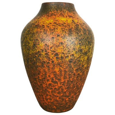 Abstract Colorful Pottery Floor Vase from Silberdistel, Germany, 1950s-QZ-1114563