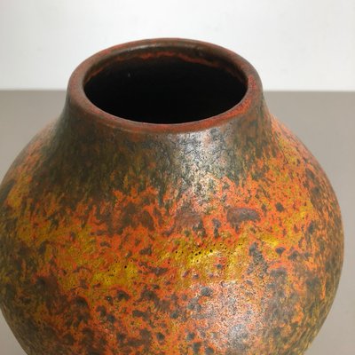 Abstract Colorful Pottery Floor Vase from Silberdistel, Germany, 1950s-QZ-1114563