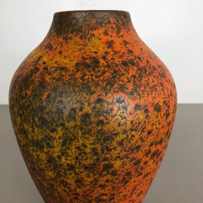 Abstract Colorful Pottery Floor Vase from Silberdistel, Germany, 1950s-QZ-1114563