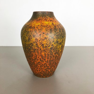 Abstract Colorful Pottery Floor Vase from Silberdistel, Germany, 1950s-QZ-1114563