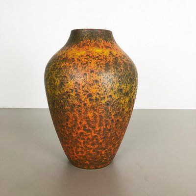 Abstract Colorful Pottery Floor Vase from Silberdistel, Germany, 1950s-QZ-1114563