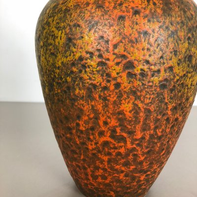 Abstract Colorful Pottery Floor Vase from Silberdistel, Germany, 1950s-QZ-1114563