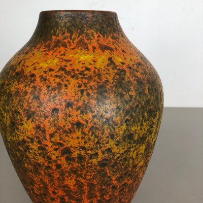 Abstract Colorful Pottery Floor Vase from Silberdistel, Germany, 1950s-QZ-1114563