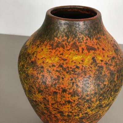 Abstract Colorful Pottery Floor Vase from Silberdistel, Germany, 1950s-QZ-1114563