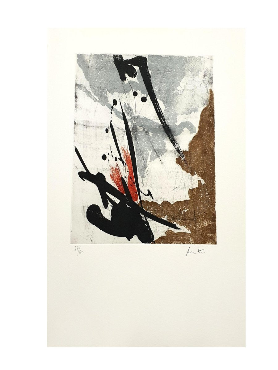 Abstract Composition Etching by Jean Miotte, 1994