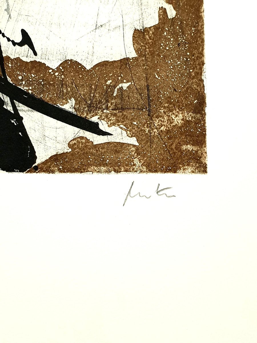 Abstract Composition Etching by Jean Miotte, 1994