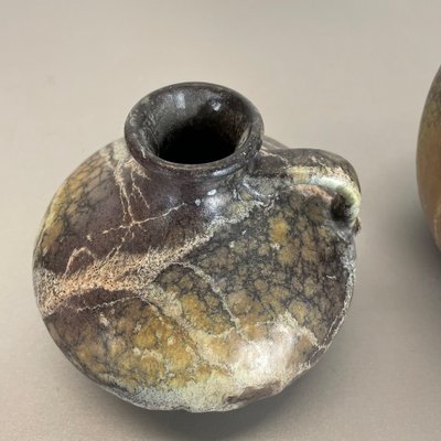 Abstract Fat Lava Pottery Vases from Ruscha, Germany, 1960s, Set of 2-QZ-1260426