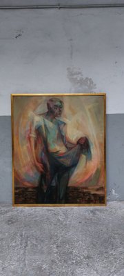 Abstract Figure, 1966, Oil on Canvas, Framed-AIF-1795948