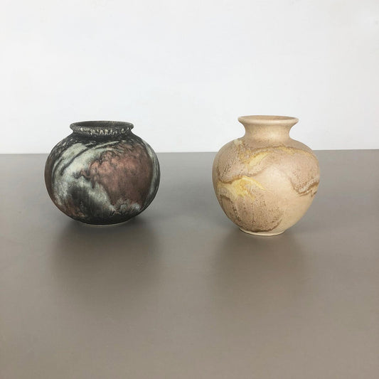 Abstract German Fat Lava Pottery Vases from Ruscha, 1960s, Set of 2