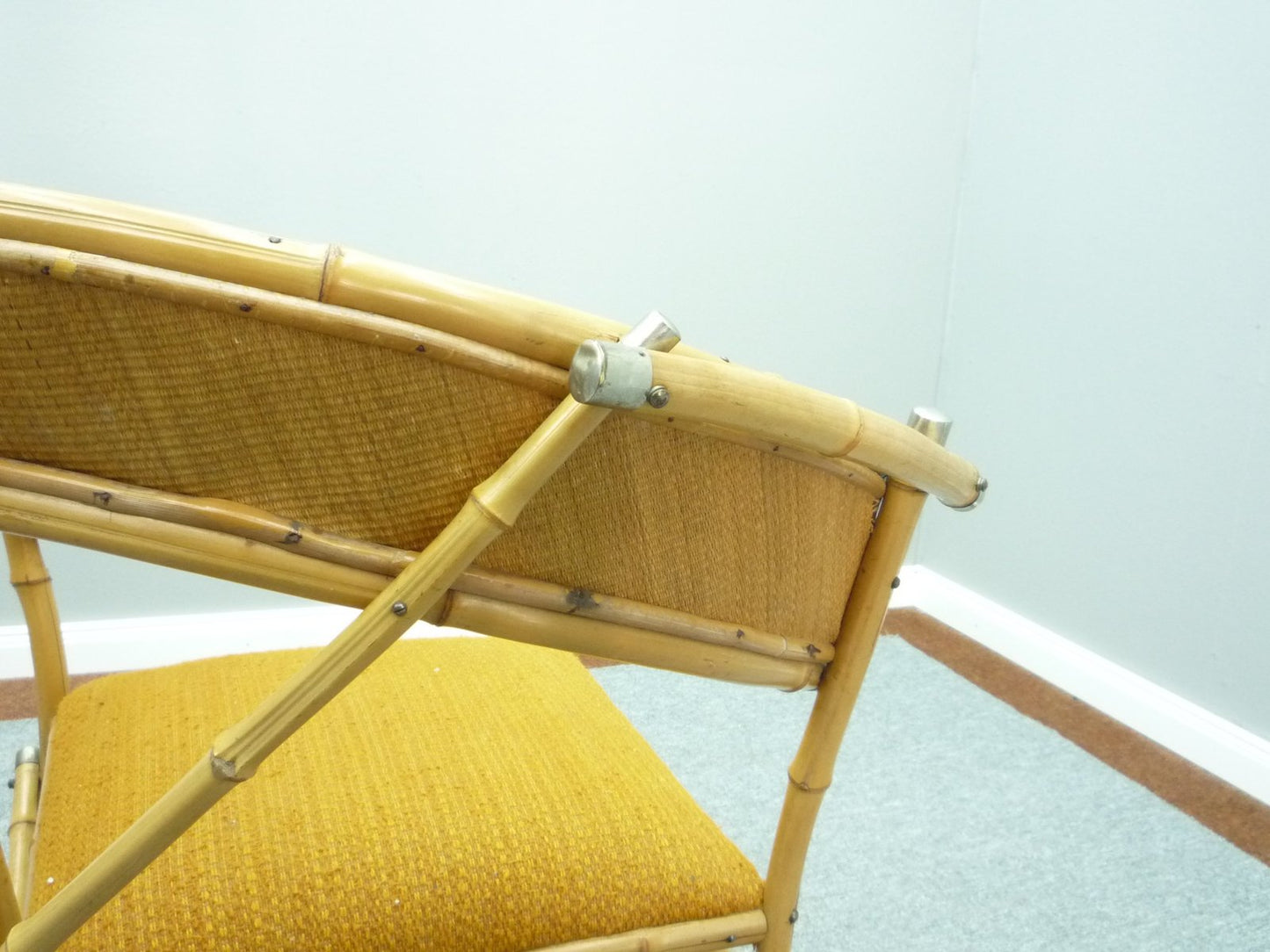 Abstract Handmade Bamboo Chair, 1920s