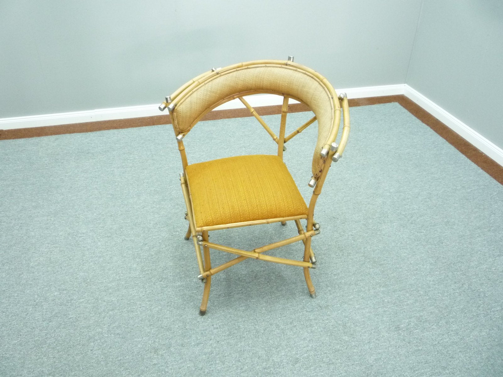 Abstract Handmade Bamboo Chair, 1920s