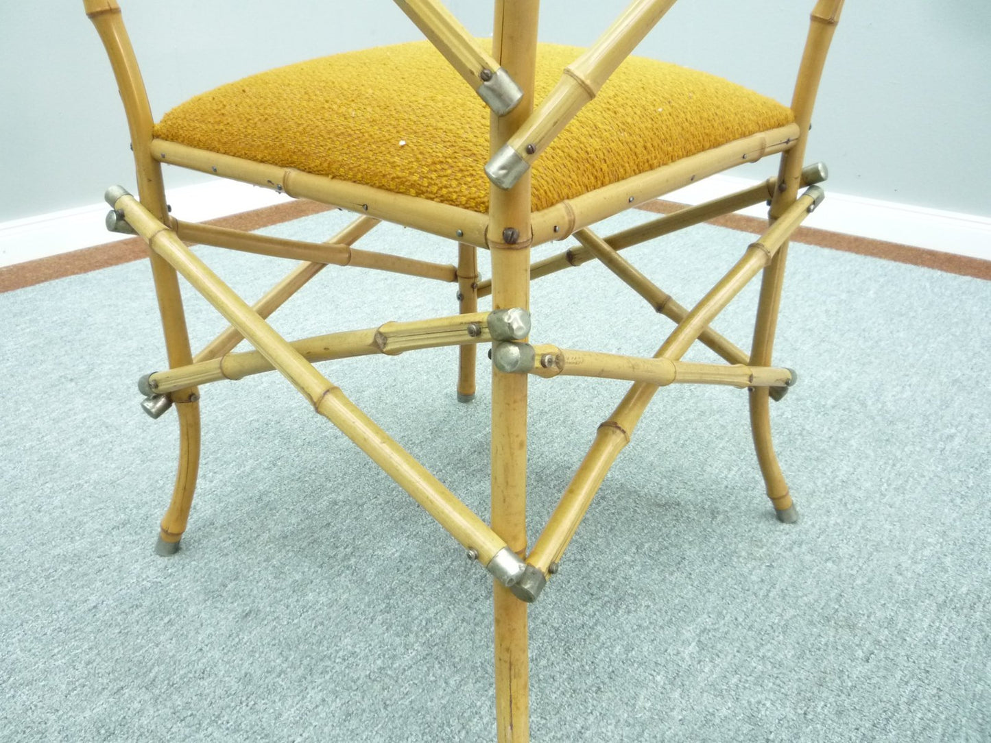 Abstract Handmade Bamboo Chair, 1920s