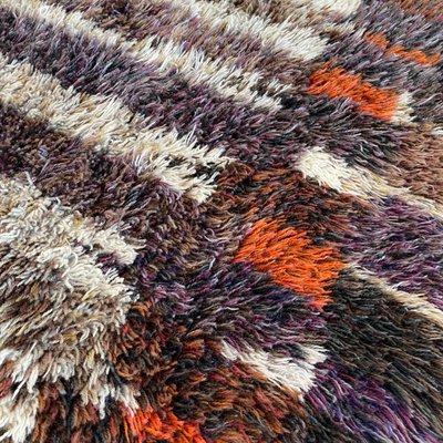 Abstract High Pile Rya Rug, Finland, 1960s-QZ-1392971