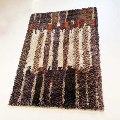 Abstract High Pile Rya Rug, Finland, 1960s-QZ-1392971