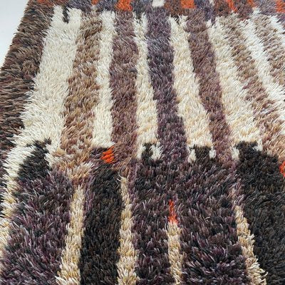 Abstract High Pile Rya Rug, Finland, 1960s-QZ-1392971