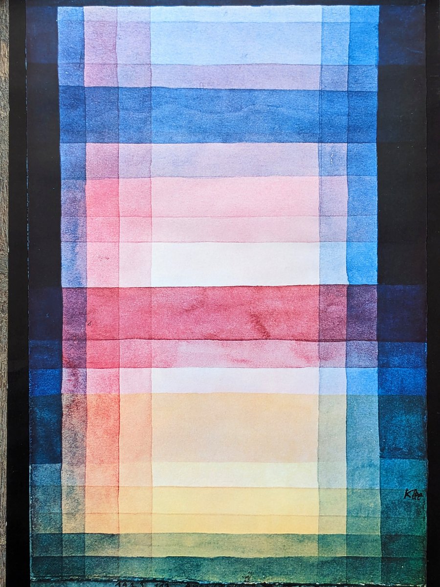 Abstract Lithographic Poster by Paul Klee, 1978