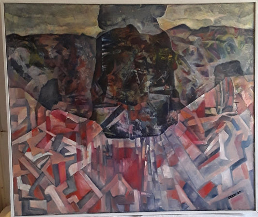 Abstract Oil Painting, Grest, 1987