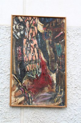 Abstract Painting, 1950s, Oil on Canvas-EH-1279023