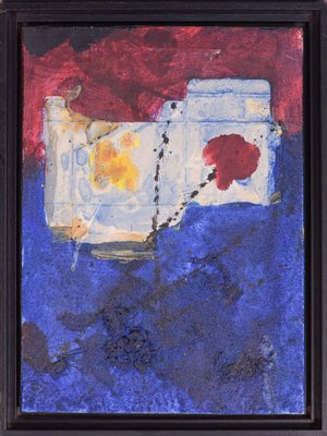 Abstract Painting, 1993, Oil, Acrylic & Mixed Media on Canvas, Framed-AOI-1106632