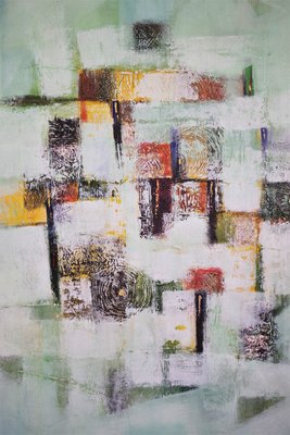 Abstract Painting, 2000s, Oil on Canvas-KNM-1004460