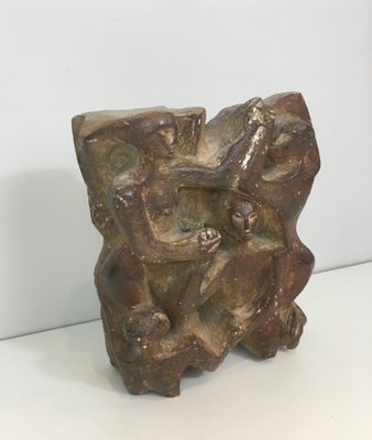 Abstract Plaster Sculpture, 1950s-BA-429715