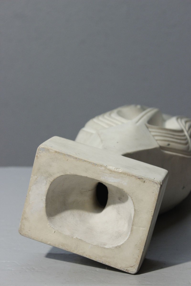 Abstract Plaster Sculpture by Maxime Fillon, 1970s