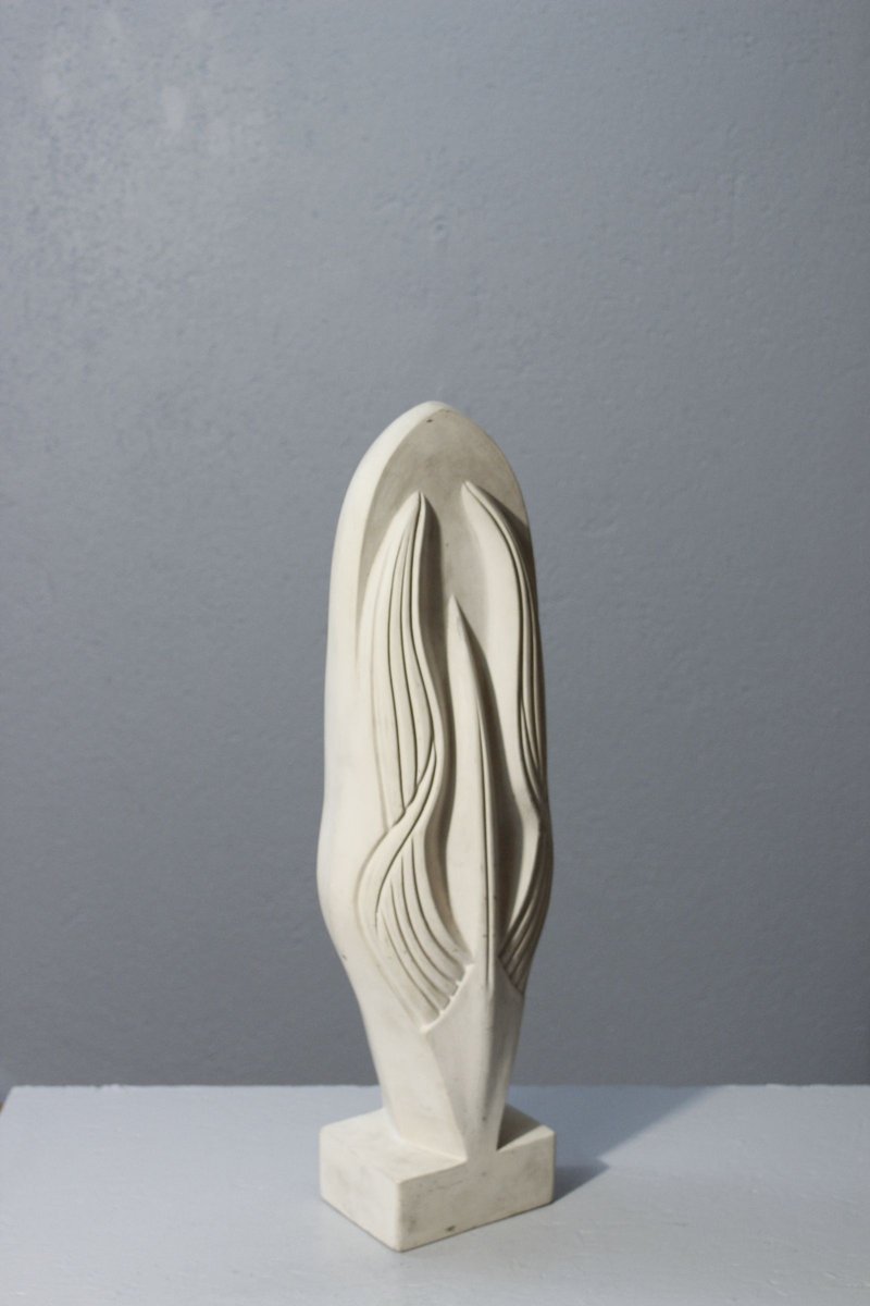 Abstract Plaster Sculpture by Maxime Fillon, 1970s