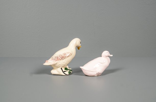 Abstract Porcelain Ducks, Brazil, Set of 2-VLO-1180216