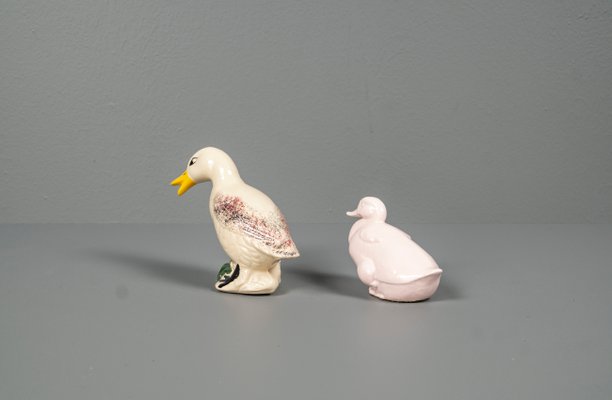 Abstract Porcelain Ducks, Brazil, Set of 2-VLO-1180216