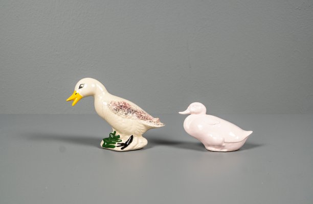 Abstract Porcelain Ducks, Brazil, Set of 2-VLO-1180216