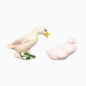 Abstract Porcelain Ducks, Brazil, Set of 2-VLO-1180216