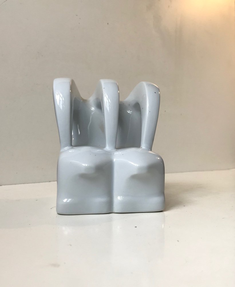 Abstract Porcelain Figurine by Agnethe Jorgensen for Bing & Grondahl, 1970s