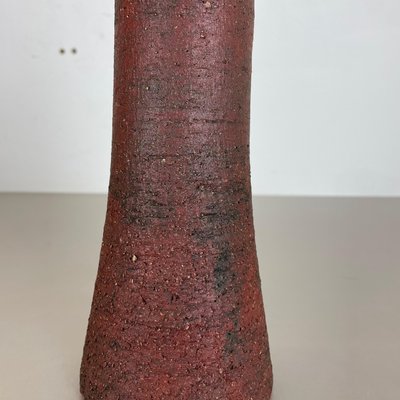 Abstract Red Ceramic Studio Pottery Vase by Gerhard Liebenthron, Germany, 1970s-QZ-1312770