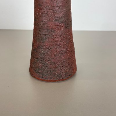 Abstract Red Ceramic Studio Pottery Vase by Gerhard Liebenthron, Germany, 1970s-QZ-1312770