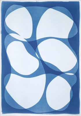 Abstract Rounded Type, 2022, Cyanotype-RWC-1263043