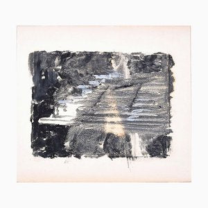 Abstract Shape - Original Tempera on Paper by D. Bonvallet Philippon 20th Century-ZCI-758725