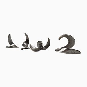 Abstract Steel Sculptures, Set of 4-JJT-1357966