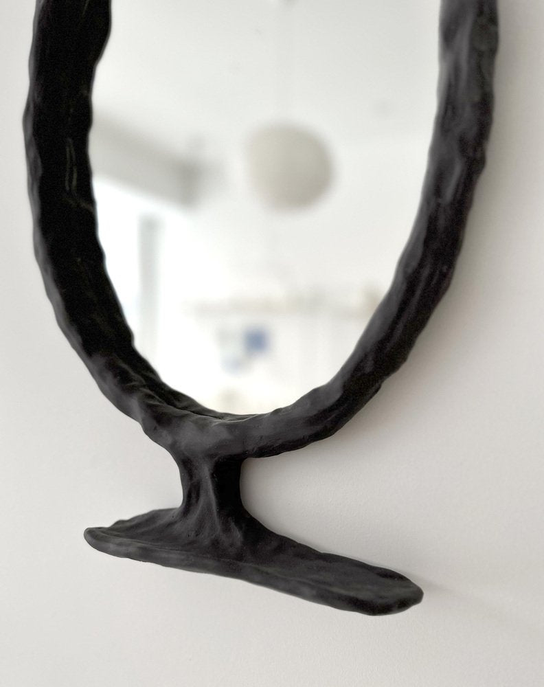 Abstract Wood Mirror by Atelier Monochrome