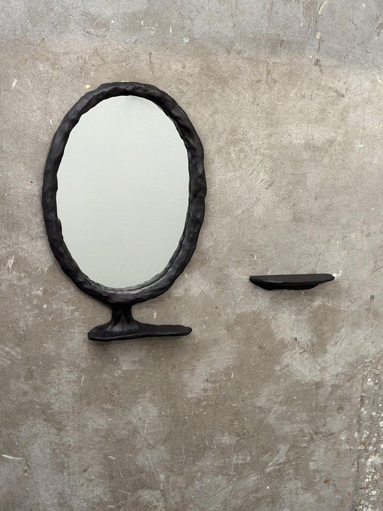 Abstract Wood Mirror by Atelier Monochrome